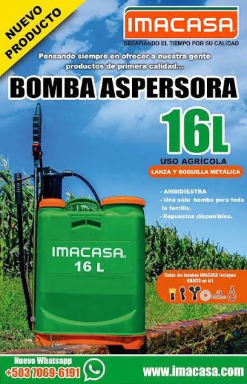 BOMBA IMACASA 16LTS