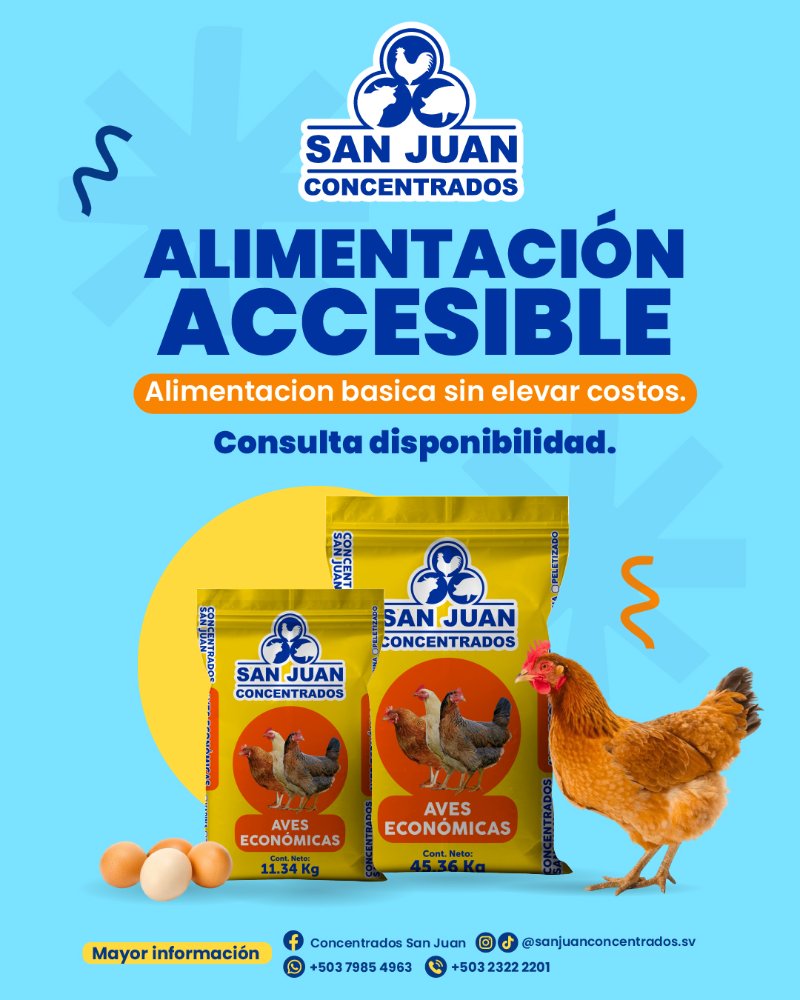CONCENTRADO PARA AVES ECONOMICO PELLET 45.36 KG