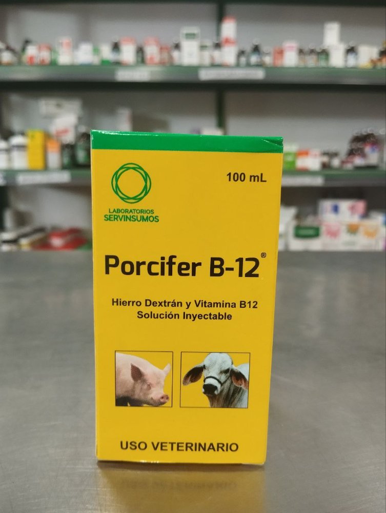 porcifer (hierro) y vitamina b12 10 ml