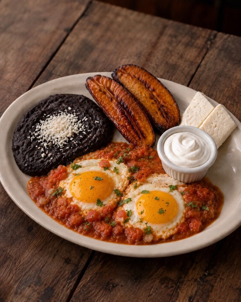 Desayuno de huevos rancheros