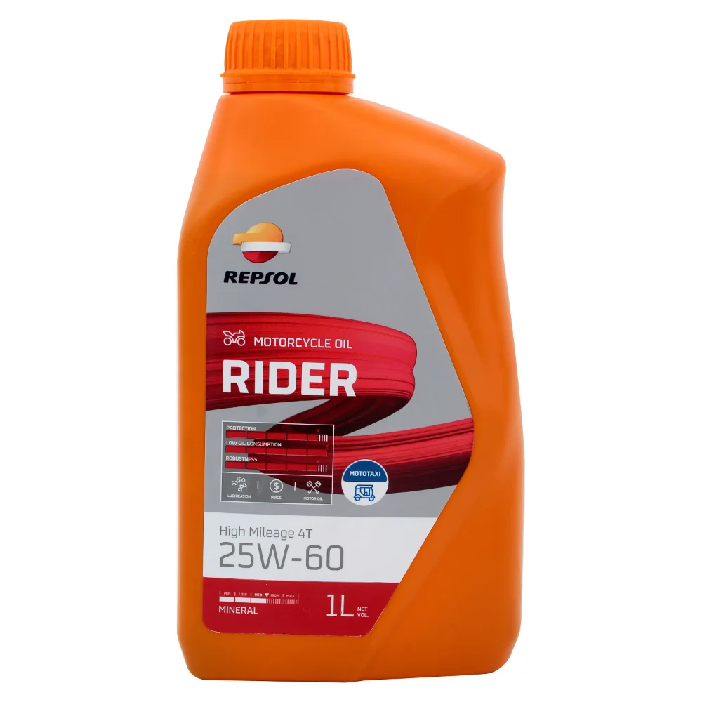 ACEITE REPSOL 4 TIEMPOS 25W60 MOTO HIGH LITRO