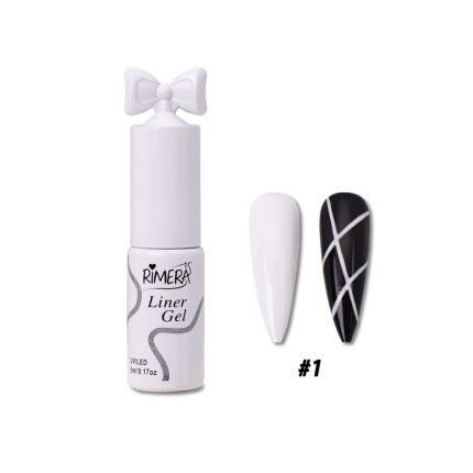 Esmalte liner blanco Rimera Quince 5ml (001)