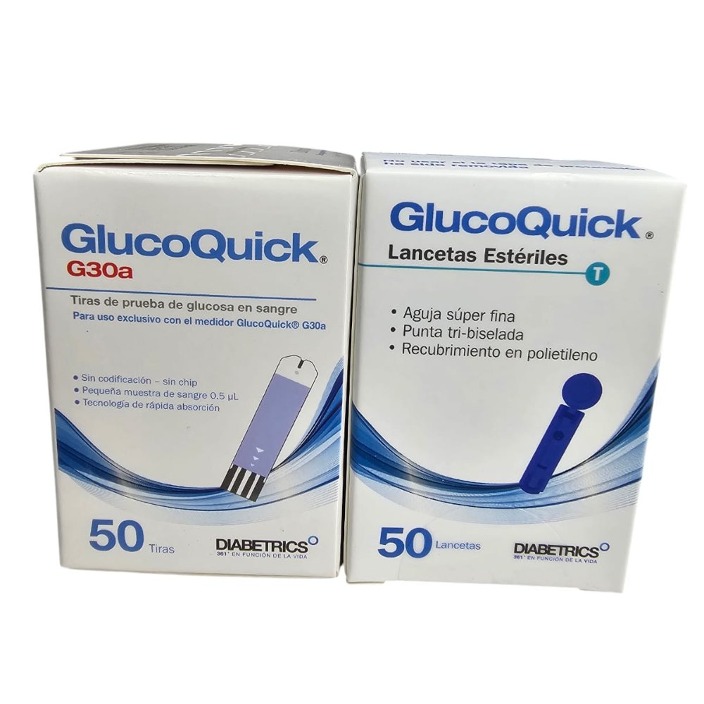 TIRAS GLUCOQUICK G30@ CAJA X 50 TEST