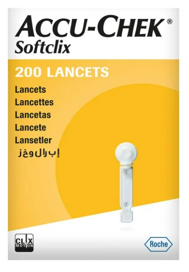 LANCETAS ACCU CHEK SOFTCLIX CAJA X 200