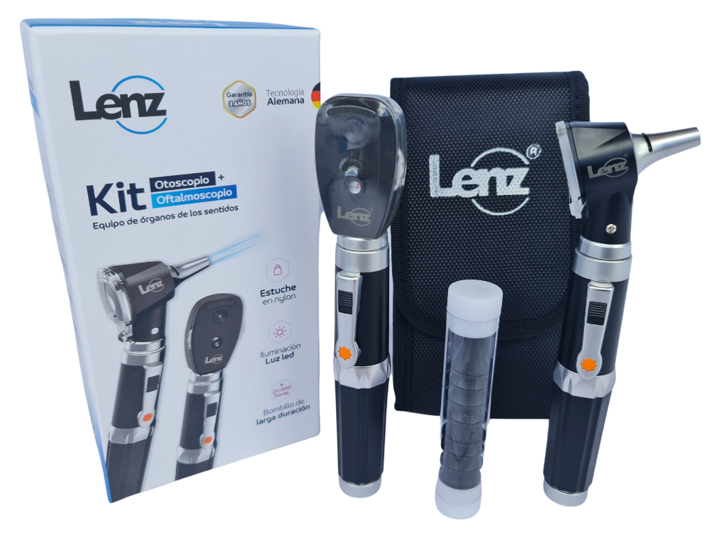 KIT DE ORGANOS OTOSCOPIO + OFTALMOSCOPIO TECNOLOGIA ALEMANA