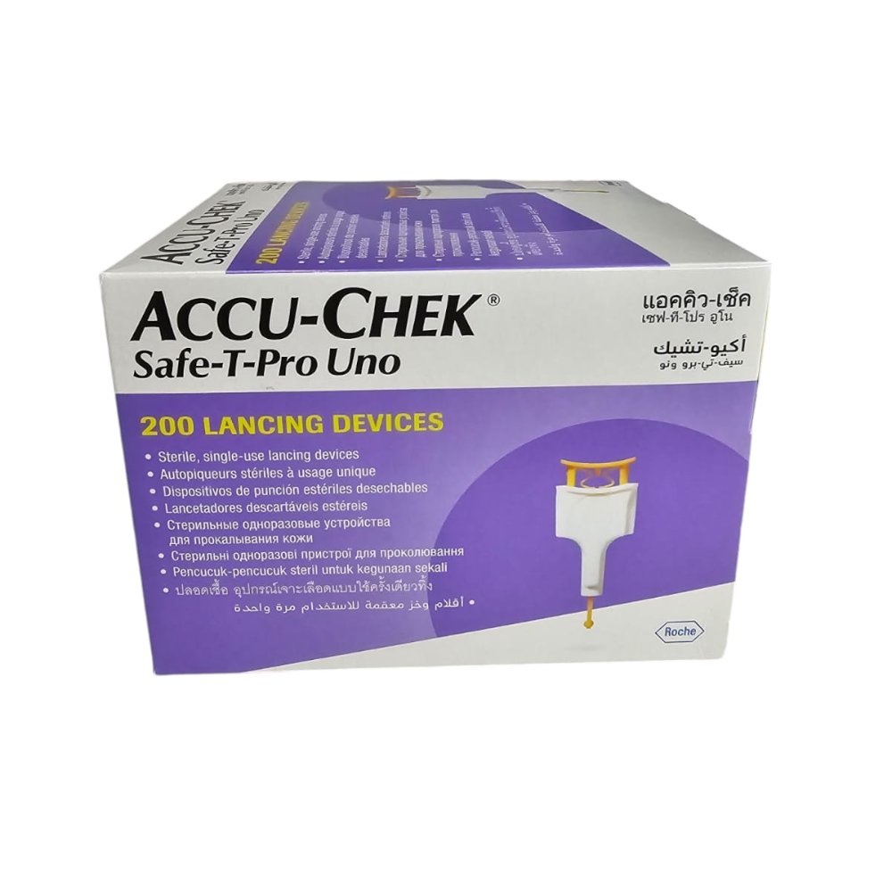 LANCETAS ACCU CHEK SAFE T PRO UNO CAJA X 200