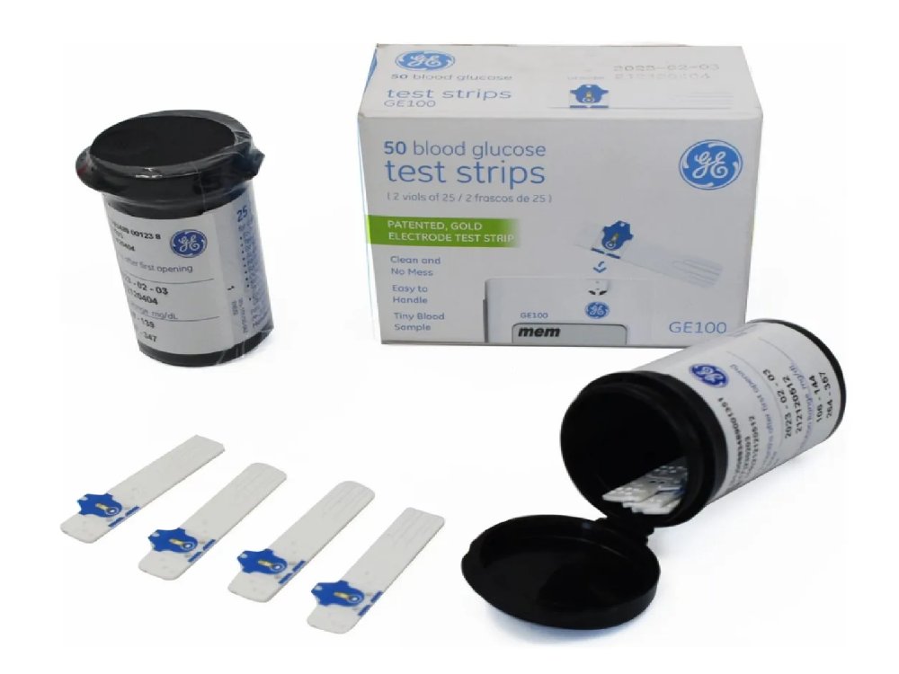 TIRILLAS DE GLUCOSA EN SANGRE G100 CAJA POR 50 TIRAS