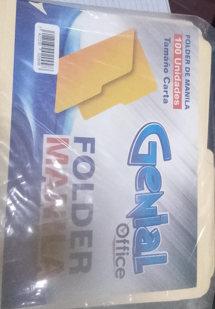 folder de manila t/c amarillos genial