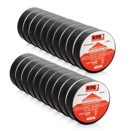 CINTA AISLANTE PEQUEÑA ELECTRICA EN PVC NEGRA ROLL