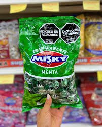 CARAMELOS MISKY TRANSPARENTE MENTA 810G
