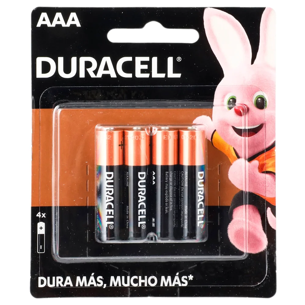 PILAS AAA DURACELL X 4