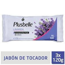 JABON TOCADOR PLUSBELLE LAVANDA X 3