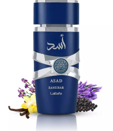 Perfume Asad Zanzibar Lattafa Eau de Parfum Masculino 100ML
