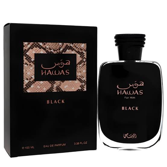 Perfume Hawas Black Rasasi Eau de Parfum 100ml