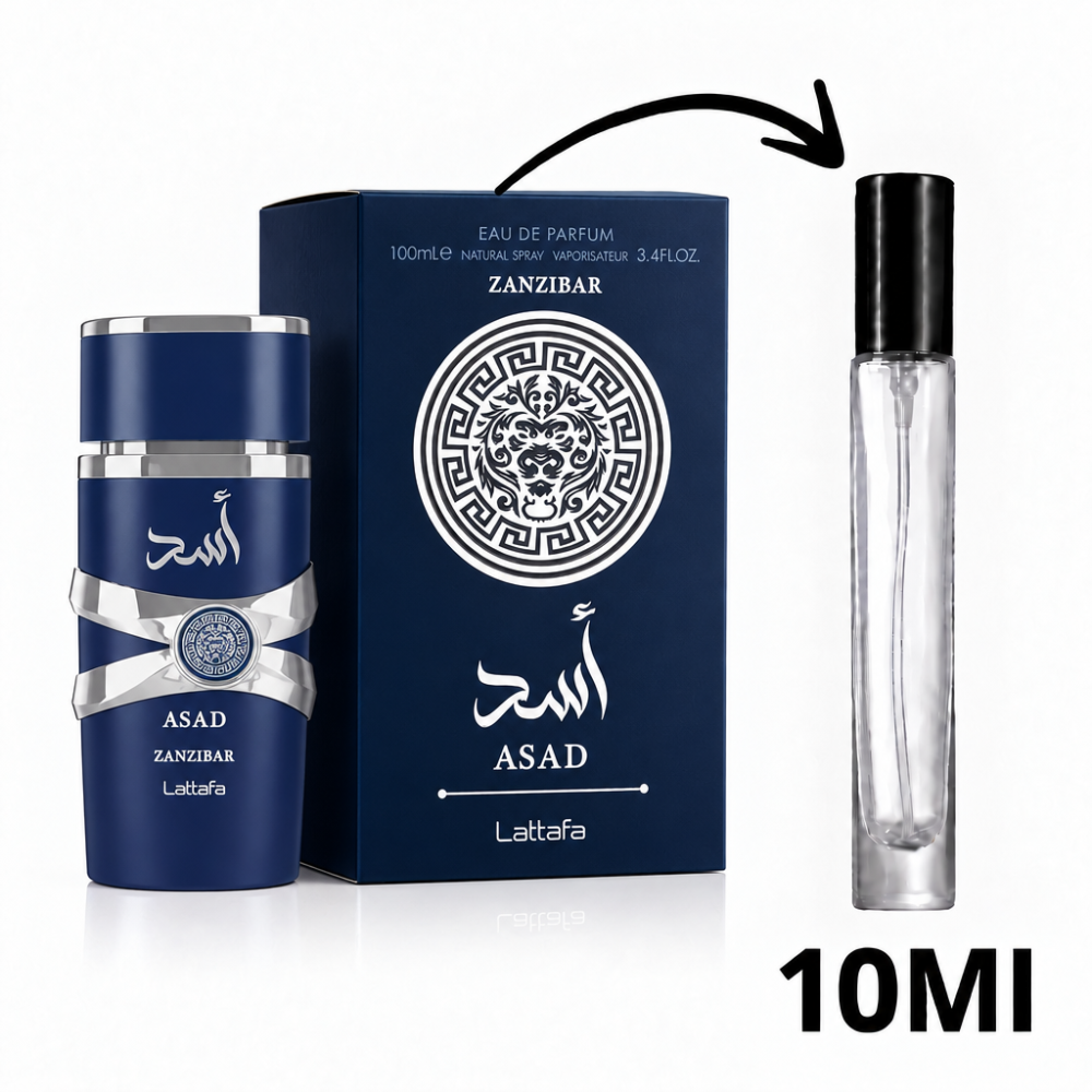 Decant Asad Zanzibar Lattafa Eau de Parfum Masculino 10Ml