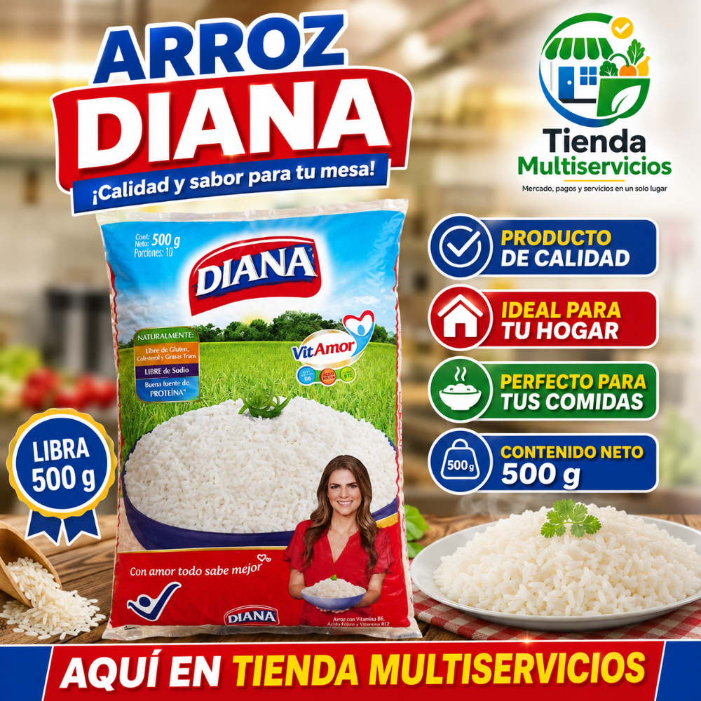 ARROZ DIANA x 500 GR