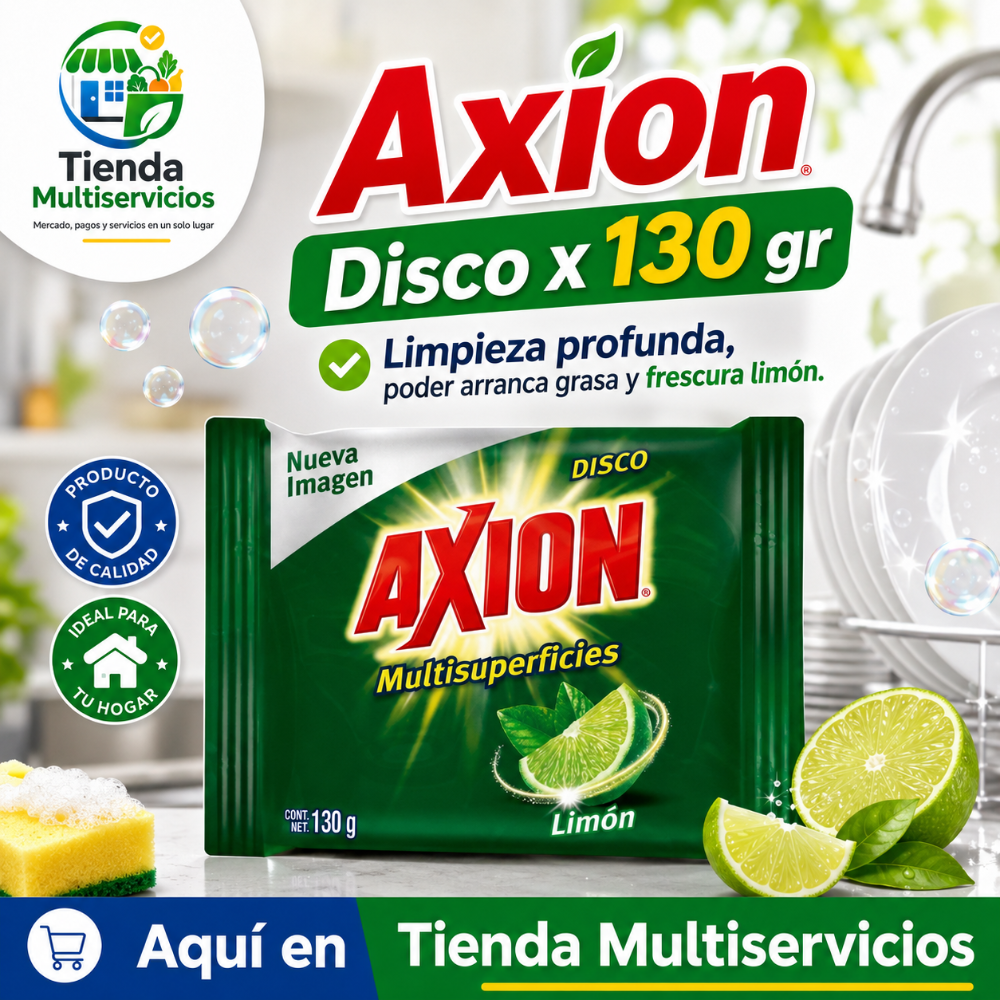 LAVAPLATOS AXION DISCO x 130 GR