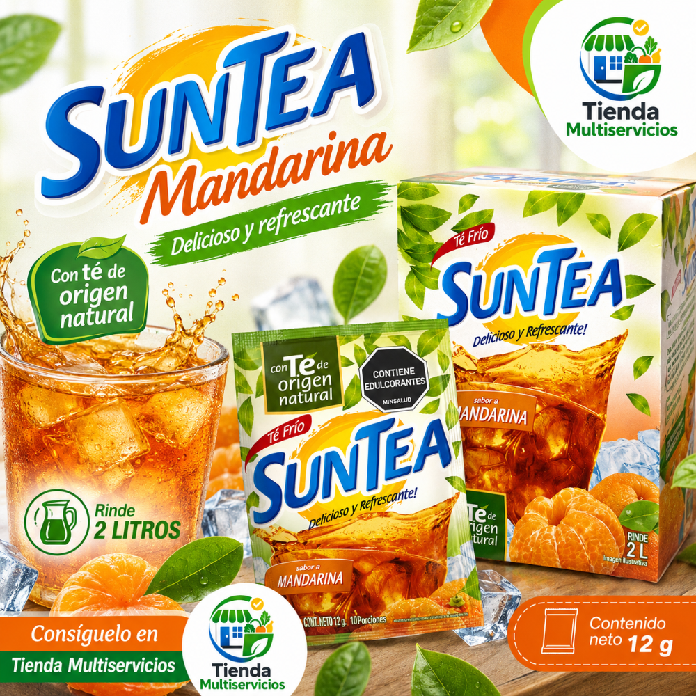 SUNTEA EN POLVO DE MANDARINA x 12G