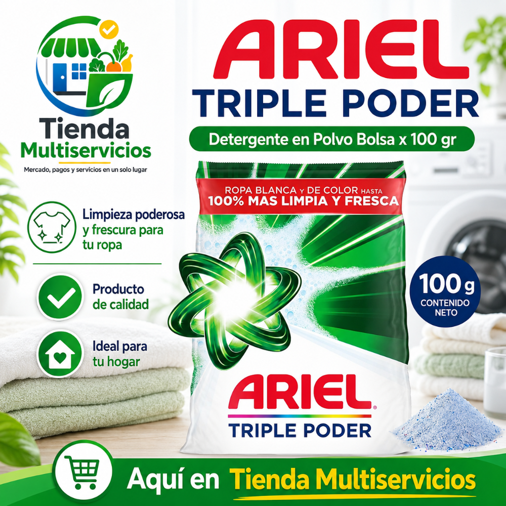 ARIEL TRIPLE PODER x 100 GR