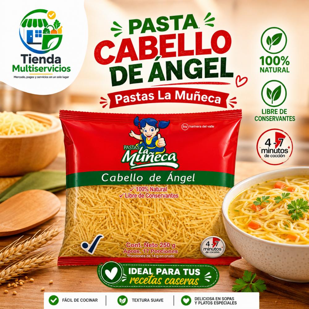 PASTA LA MUÑECA CABELLO DE ANGEL x 250 Gr