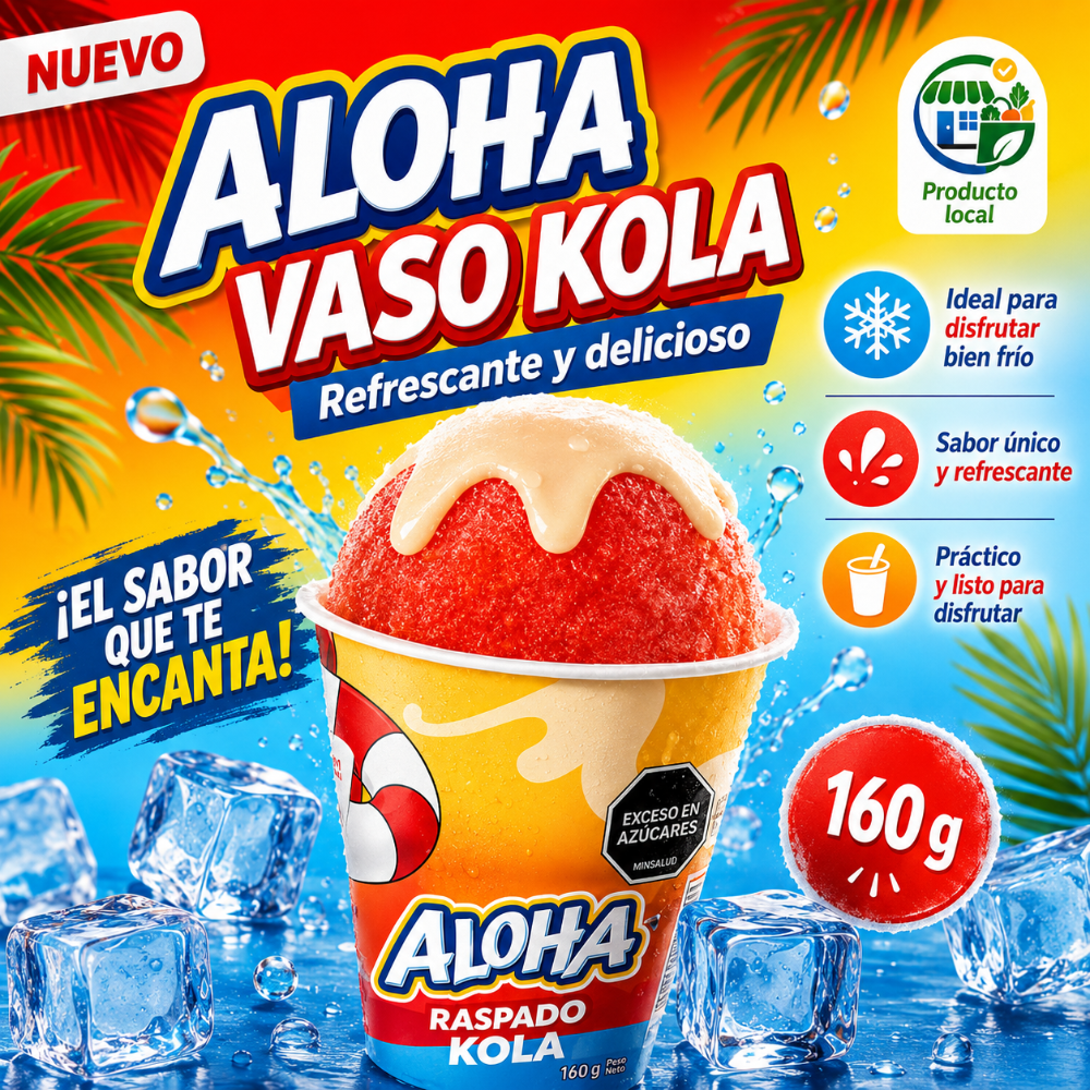 RASPADO ALOHA KOLA x 160 G