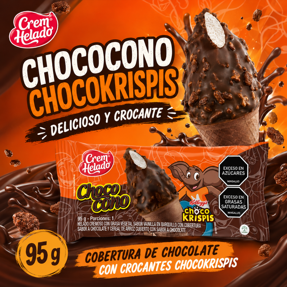 CHOCOCONO CON CHOCOKRISPIS x 95 G