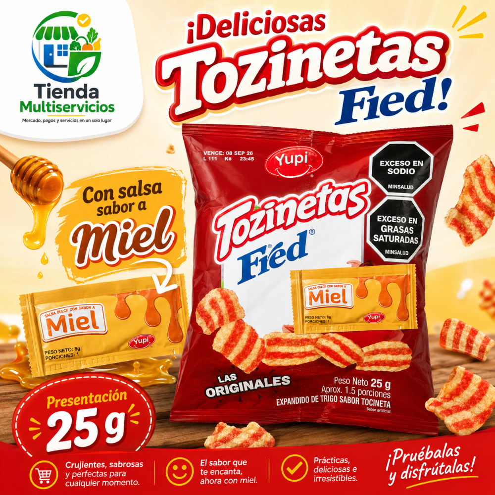 TOZINETAS FRED x 25 G
