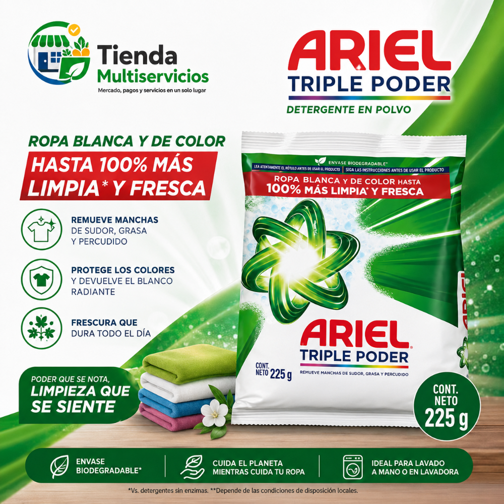 ARIEL TRIPLE PODER x 225 GR