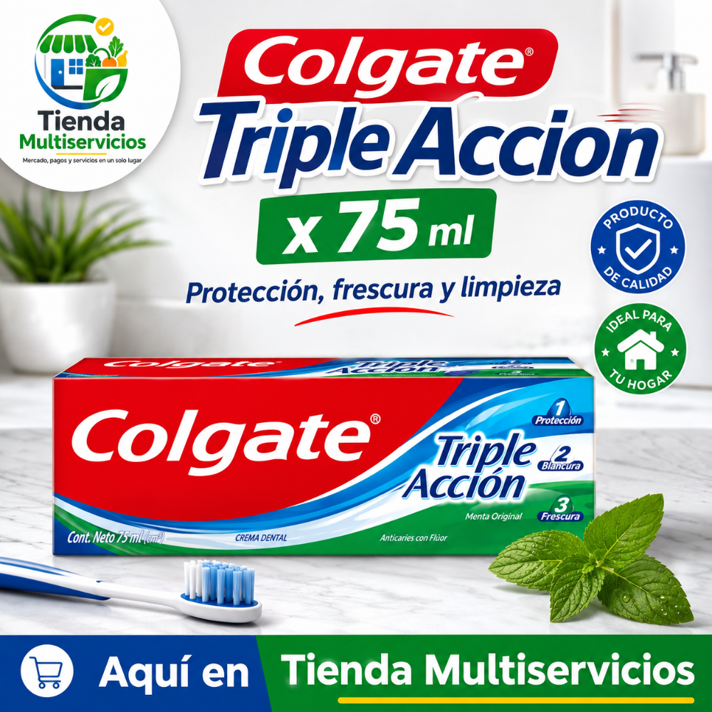 CREMA DENTAL COLGATE TRIPLE ACCION X 75 ML