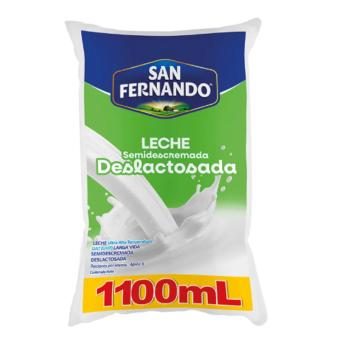 LECHE DESLACTOSADA SAN FERNANDO X 1.100 ML (MEGA LITRO)