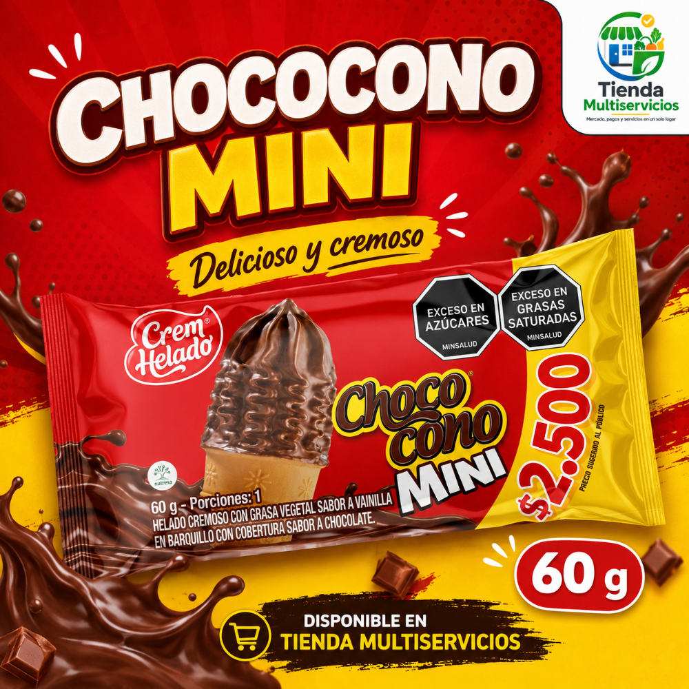 CHOCOCONO MINI TRADICIONAL x 60 G