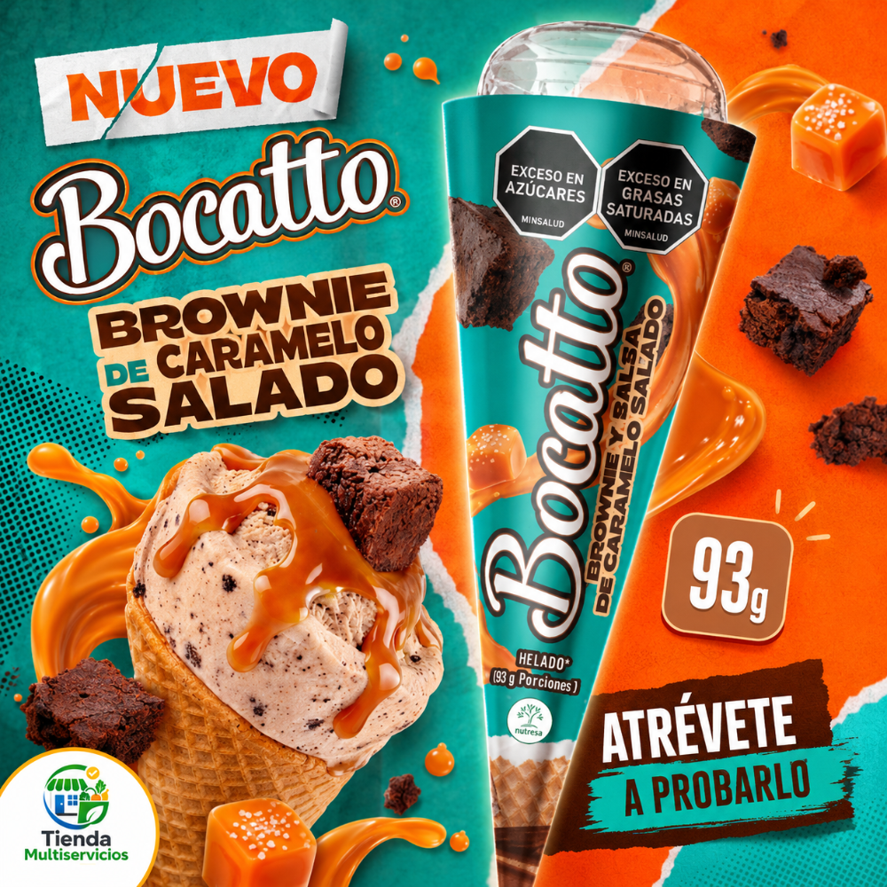 BOCATTO BROWNIE Y SALSA DE CARAMELO x 93 G