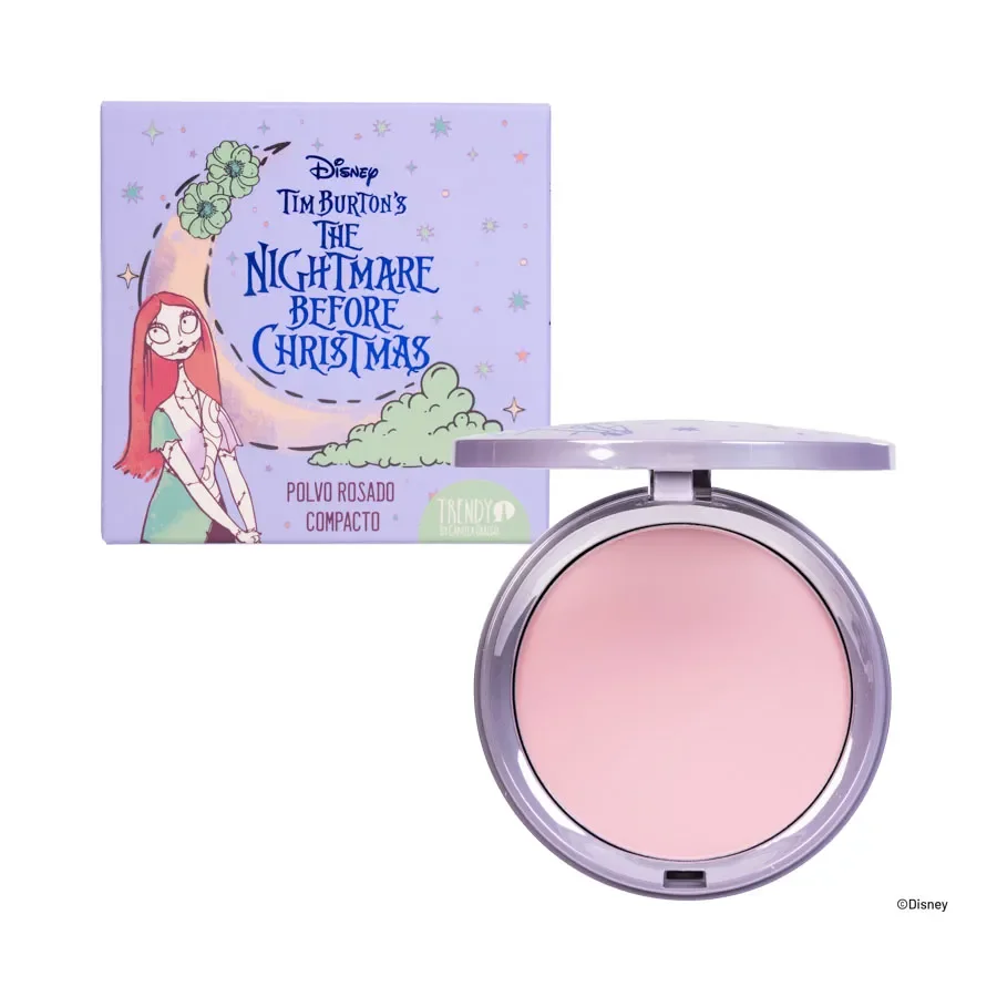 Polvo compacto rosado Sally - Trendy