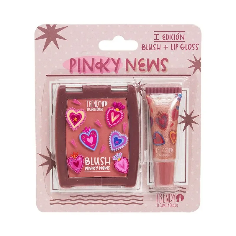 Kit Rubor Gloss Pinky - Trendy