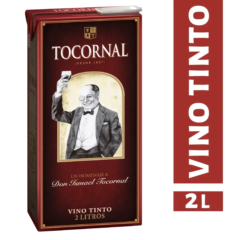 vino tocornal tinto 2 lts