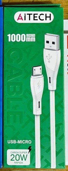 CABLE AITECH 20W C.RÁPIDA USB-MICRO