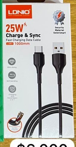 CABLE LDNIO 25W USB C -USB