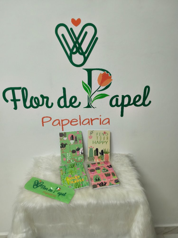 CADERNO DE PAPEL - CACTO