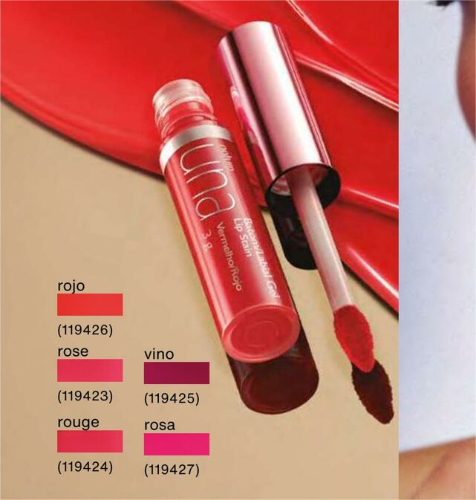 Una labial gel lip stain rose