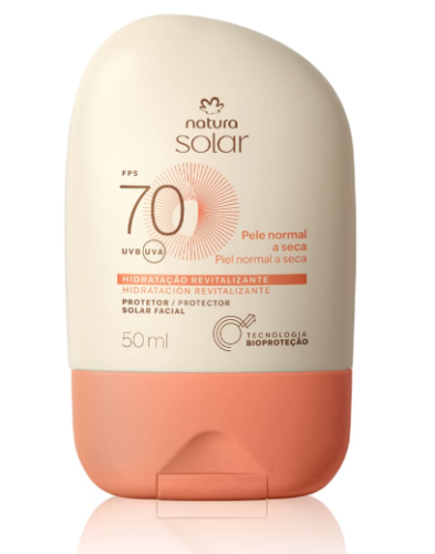 Protector solar facial loción FPS 70 piel normal a seca - 50 ml