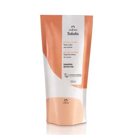 Tododia repuesto shampoo nutrición durazno y almendra 300ml