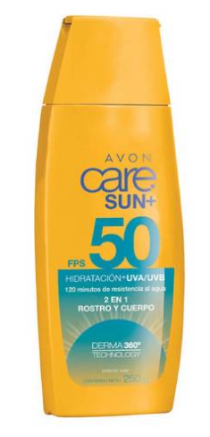 Avon care sun 50fps rostro y cuerpo