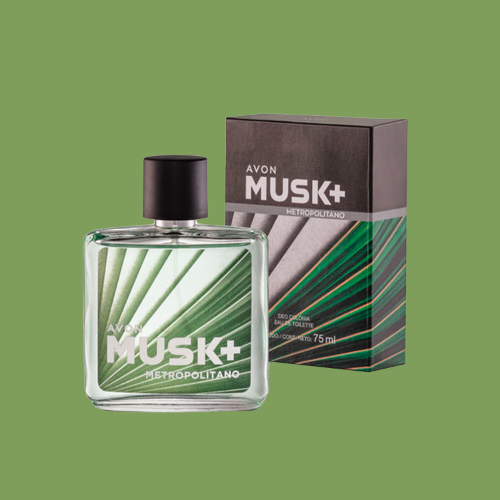 avon musk metropolitano 75ml perfume masculino