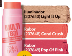 Multireal maquillaje facial en barra iluminador light it up