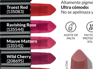 avon ultra matte labial en barra tono mauve matters