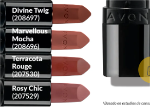 avon ultra matte labial en barra tono marvellous mocha