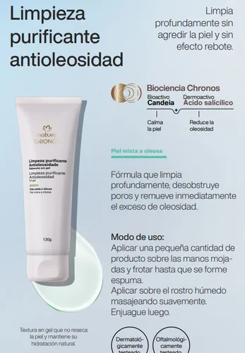 Chronos jabón líquido de limpieza antioleosidad/para piel grasa