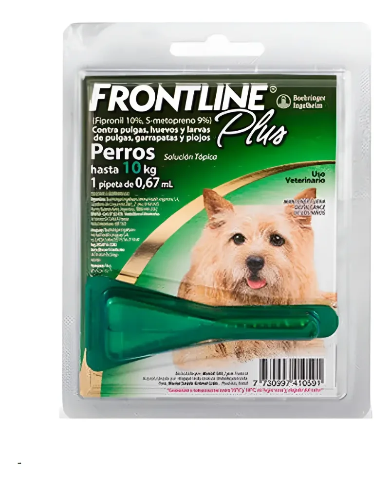FRONTLINE PLUS PERRO PIPETA  0 A 10KG