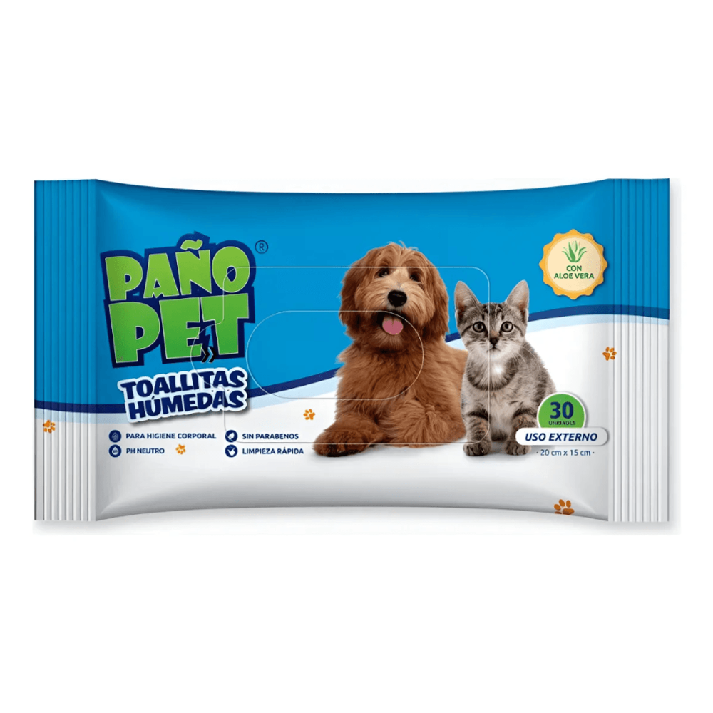 TOALLITAS HUMEDAS PAÑO PET