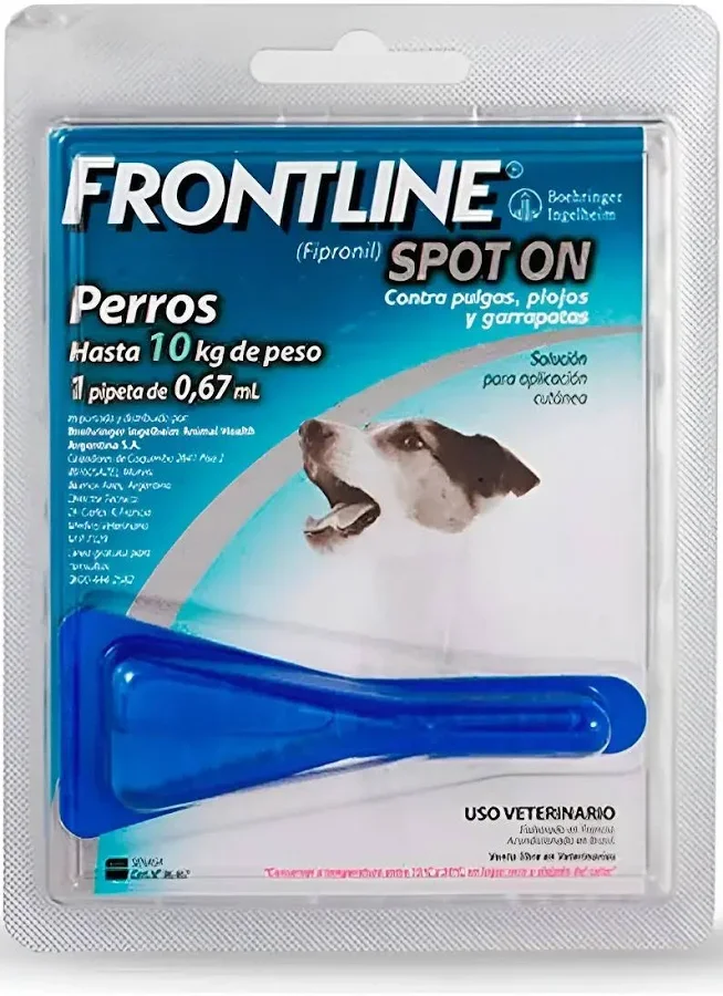 FRONTLINE  SPOT ON PERRO PIPETA  0 A 10KG